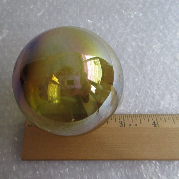 1  Barcana Canada Shatterproof Plastic Globe Light Cover~Gold/Yellow Iridescent - Picture 4 of 5